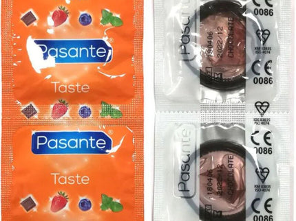 PASANTE - CONDOMS FLAVOR CHOCOLATE TEMPTATION BAG 144 UNITS