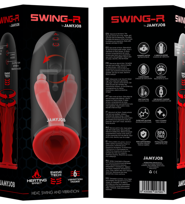 JAMYJOB - SWING-R HEATING EFFECT, SWING TECH AND VIBRATION MASTURBATOR