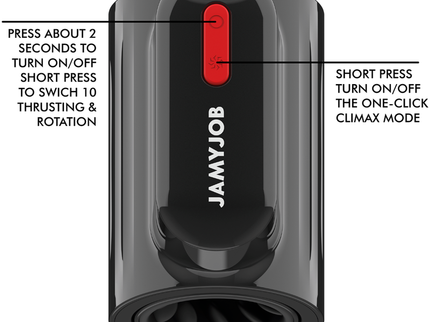 JAMYJOB - VORTEX THRUSTING AND 360 ROTATE TECH TURBO MODE MASTURBATOR