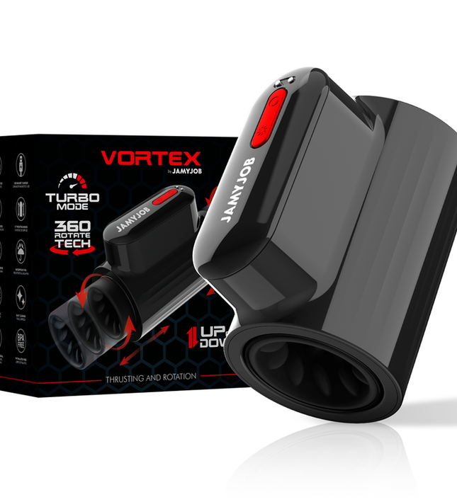 JAMYJOB - VORTEX THRUSTING AND 360 ROTATE TECH TURBO MODE MASTURBATOR