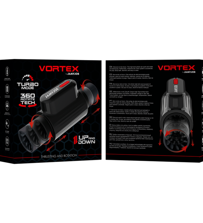 JAMYJOB - VORTEX THRUSTING AND 360 ROTATE TECH TURBO MODE MASTURBATOR