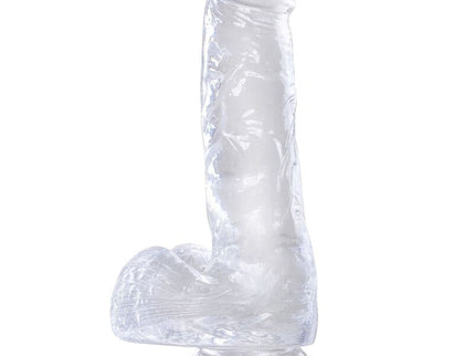 KING COCK - CLEAR REALISTIC PENIS WITH BALLS 13.5 CM TRANSPARENT