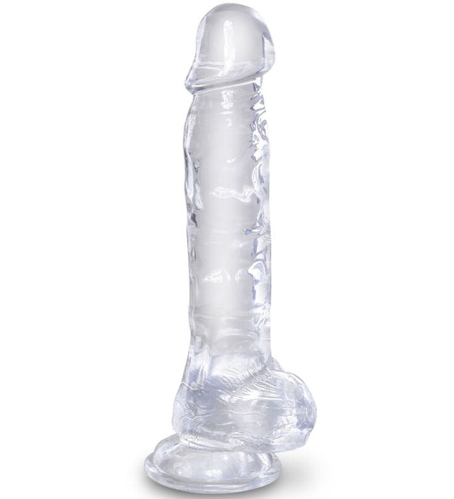 KING COCK - CLEAR REALISTIC PENIS WITH BALLS 16.5 CM TRANSPARENT