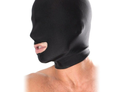 FETISH FANTASY SERIES - OPEN MOUTH HOOD BLACK