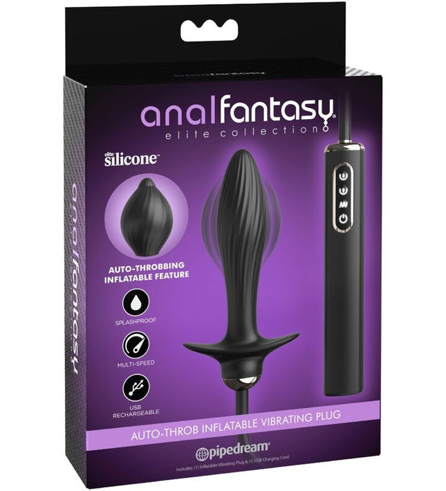 ANAL FANTASY ELITE COLLECTION - INFLATABLE PLUG & AUTO-THROB VIBRATOR