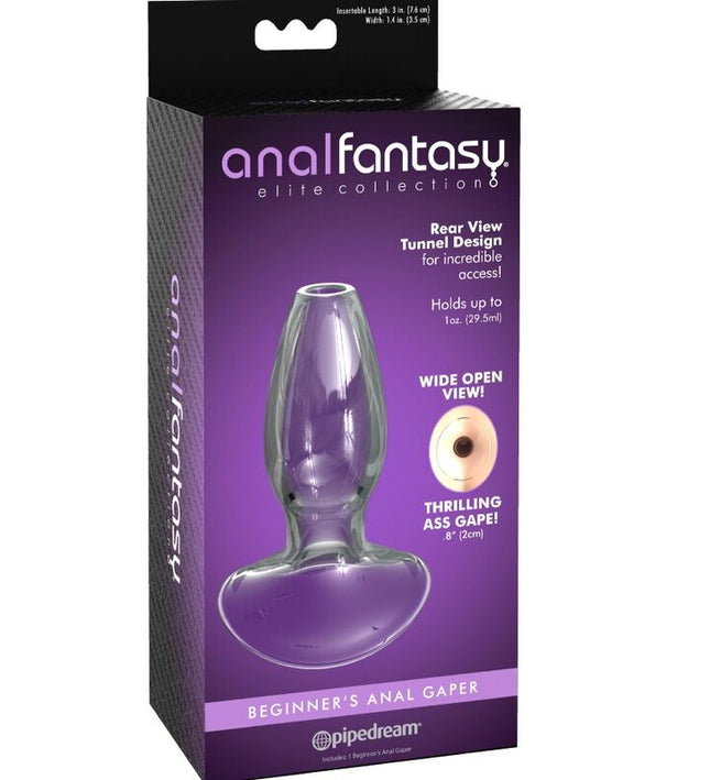 ANAL FANTASY ELITE COLLECTION - ANAL GAPER DILATOR FOR BEGINNERS CRYSTAL SIZE S