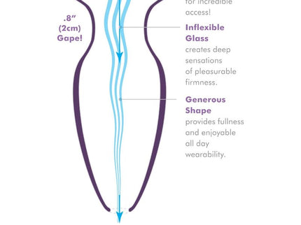 ANAL FANTASY ELITE COLLECTION - ANAL GAPER DILATOR FOR BEGINNERS CRYSTAL SIZE S