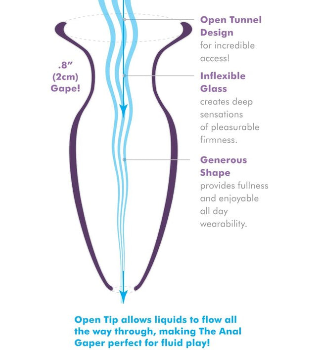 ANAL FANTASY ELITE COLLECTION - ANAL GAPER DILATOR FOR BEGINNERS CRYSTAL SIZE S