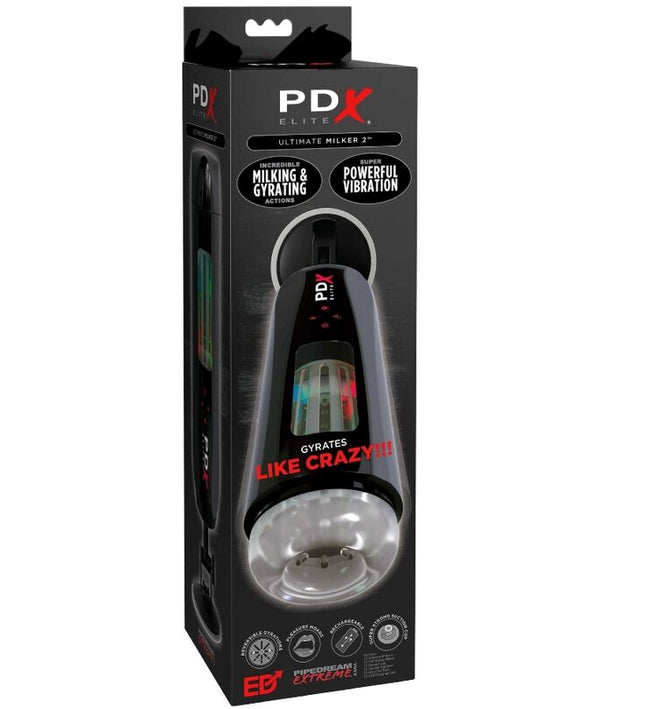 PDX ELITE - STROKER ULTIMATE MILKER 2 ROTATING & VIBRATOR