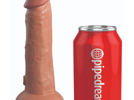 KING COCK - ELITE REALISTIC SILICONE DILDO 15.2 CM CARAMEL