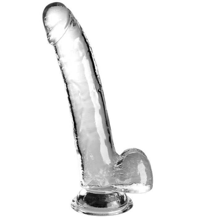KING COCK - CLEAR DILDO WITH TESTICLES 20.3 CM TRANSPARENT