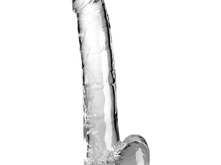 KING COCK - CLEAR DILDO WITH TESTICLES 24.8 CM TRANSPARENT