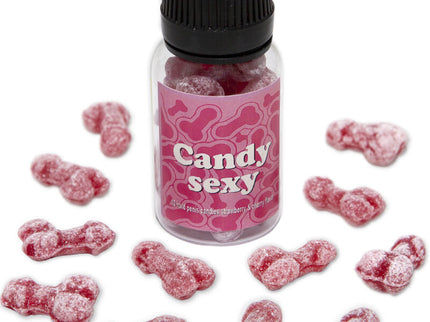 DIABLO PICANTE - CANDY SEXY JAR OF 12 STRAWBERRY-CHERRY FLAVOR GUMMIES