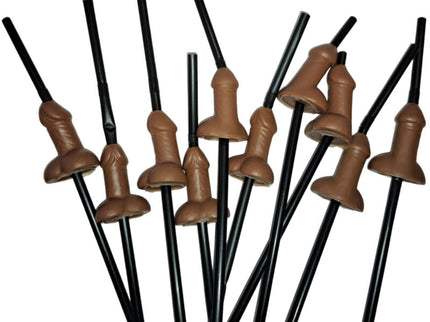 DIABLO PICANTE - BAG OF 10 NATURAL BIG PENIS STRAWS