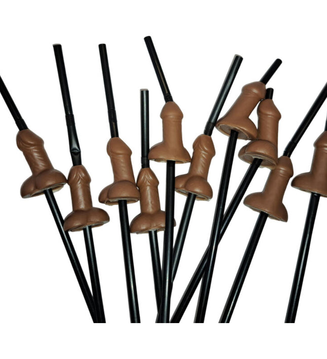 DIABLO PICANTE - BAG OF 10 NATURAL BIG PENIS STRAWS