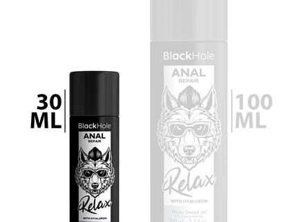 BLACK HOLE - ANAL REPAIR WATER BASED RELAX WITH HYALURON 30 ML