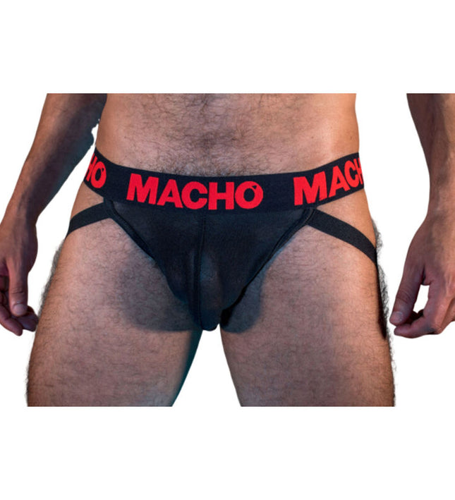 MACHO - MX26X2 JOCK BLACK/RED L