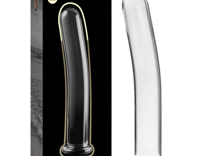 NEBULA SERIES BY IBIZA - MODEL 8 DILDO BOROSILICATE GLASS CLEAR 14.5 CM -O- 2 CM