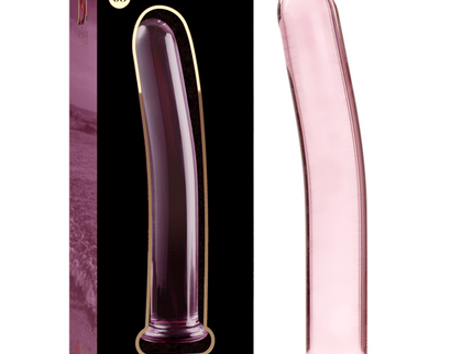 NEBULA SERIES BY IBIZA - MODEL 8 DILDO BOROSILICATE GLASS PINK 14.5 CM -O- 2 CM