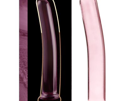 NEBULA SERIES BY IBIZA - MODEL 9 DILDO BOROSILICATE GLASS PINK 15.5 CM -O- 2.5 CM
