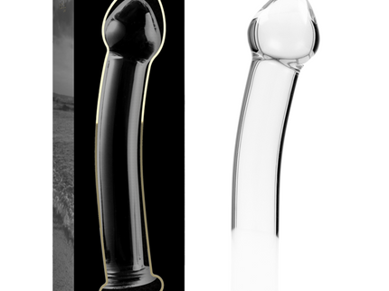 NEBULA SERIES BY IBIZA - MODEL 11 DILDO BOROSILICATE GLASS CLEAR 16 CM -O- 3 CM