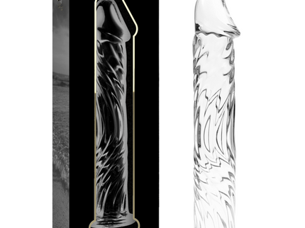 NEBULA SERIES BY IBIZA - MODEL 12 DILDO BOROSILICATE GLASS CLEAR 17 CM -O- 3.5 CM