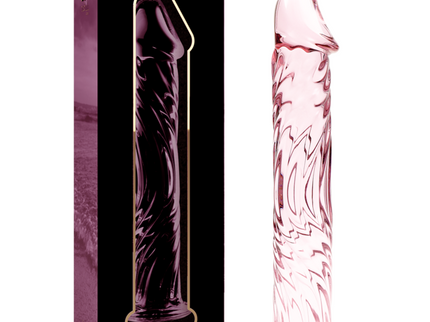 NEBULA SERIES BY IBIZA - MODEL 12 DILDO BOROSILICATE GLASS PINK 17 CM -O- 3.5 CM