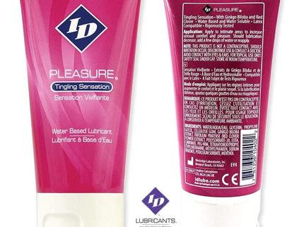ID PLEASURE - WATER BASED LUBRICANT TINGING SENSATION TRAVEL TUBE 60 ML