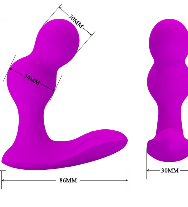 PRETTY LOVE - TERRANCE ANAL VIBRATOR MASSAGER WITH REMOTE CONTROL