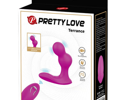 PRETTY LOVE - TERRANCE ANAL VIBRATOR MASSAGER WITH REMOTE CONTROL
