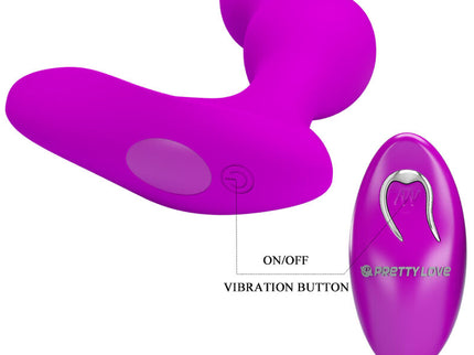 PRETTY LOVE - TERRANCE ANAL VIBRATOR MASSAGER WITH REMOTE CONTROL