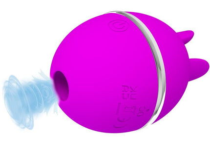 PRETTY LOVE - GEMINI BALL PURPLE ROUND SILICONE VIBRATOR