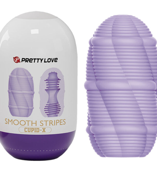 PRETTY LOVE - SMOOTH STRIPES CUPID MASTURBATOR EGG