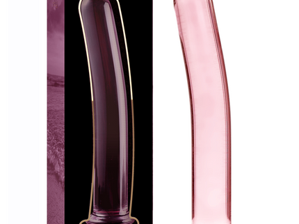 NEBULA SERIES BY IBIZA - MODEL 17 DILDO BOROSILICATE GLASS PINK 18.5 CM -O- 3 CM