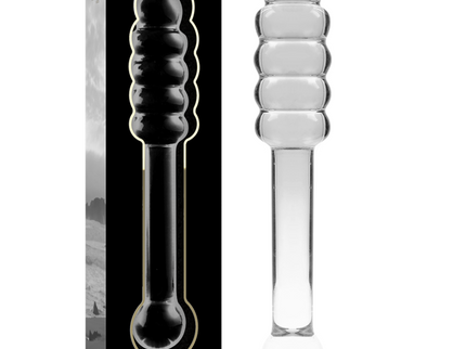 NEBULA SERIES BY IBIZA - MODEL 20 DILDO BOROSILICATE GLASS CLEAR 20.5 CM -O- 3 CM