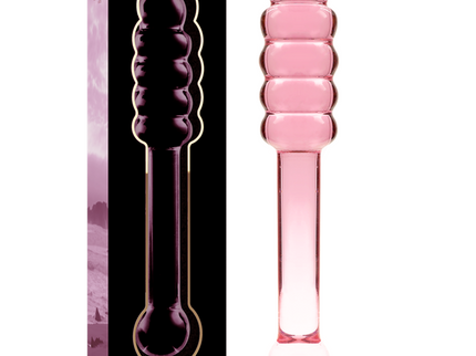 NEBULA SERIES BY IBIZA - MODEL 20 DILDO BOROSILICATE GLASS PINK 20.5 CM -O- 3 CM