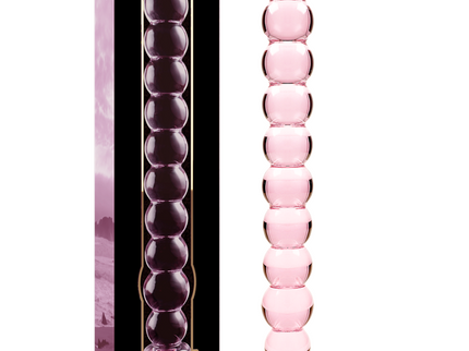 NEBULA SERIES BY IBIZA - MODEL 22 DILDO BOROSILICATE GLASS PINK 21.5 CM -O- 2.5 CM