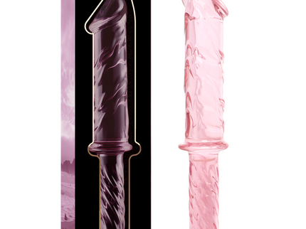 NEBULA SERIES BY IBIZA - MODEL 24 DILDO BOROSILICATE GLASS PINK 28.5 CM -O- 5 CM