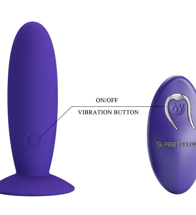 PRETTY LOVE - YOUTH PLUG ANAL VIBRATOR REMOTE CONTROL VIOLET