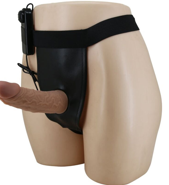 PRETTY LOVE - HARNESS BRIEFS WITH VIBRATION DILDO INCLUDED