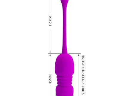 PRETTY LOVE - CALLIE PURPLE RECHARGEABLE VIBRATING EGG