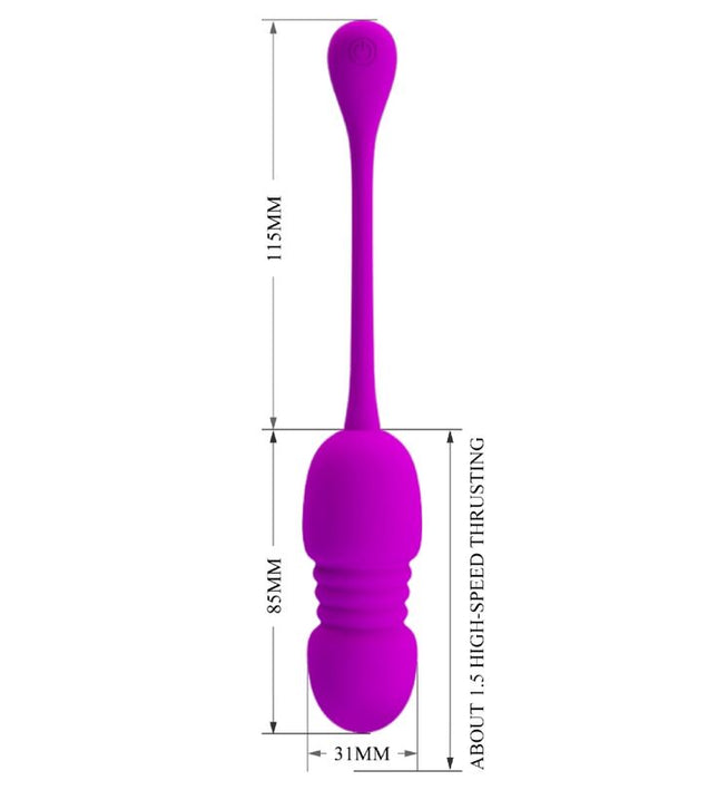 PRETTY LOVE - CALLIE PURPLE RECHARGEABLE VIBRATING EGG