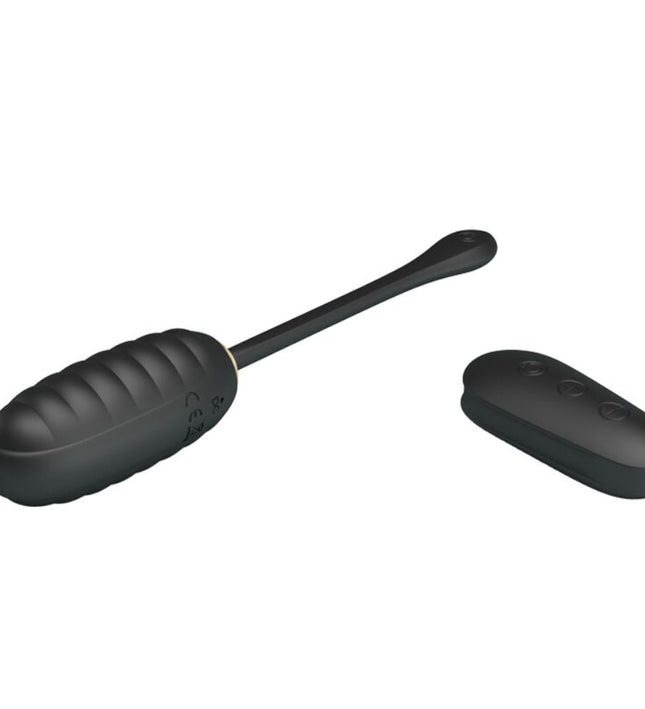 PRETTY LOVE - DOREEN LUXURY RECHARGEABLE VIBRATING EGG BLACK REMOTE CONTROL