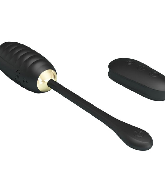 PRETTY LOVE - DOREEN LUXURY RECHARGEABLE VIBRATING EGG BLACK REMOTE CONTROL