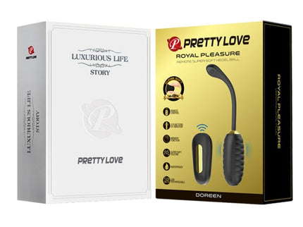 PRETTY LOVE - DOREEN LUXURY RECHARGEABLE VIBRATING EGG BLACK REMOTE CONTROL