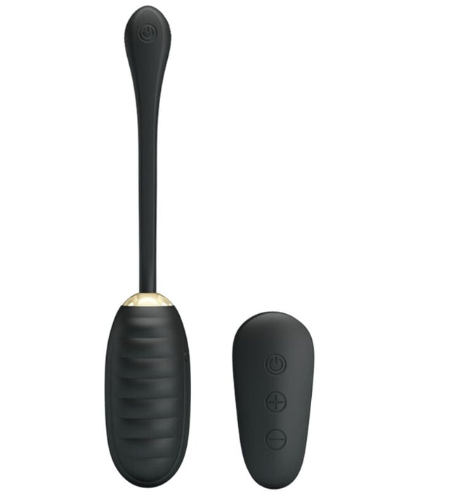 PRETTY LOVE - DOREEN LUXURY RECHARGEABLE VIBRATING EGG BLACK REMOTE CONTROL