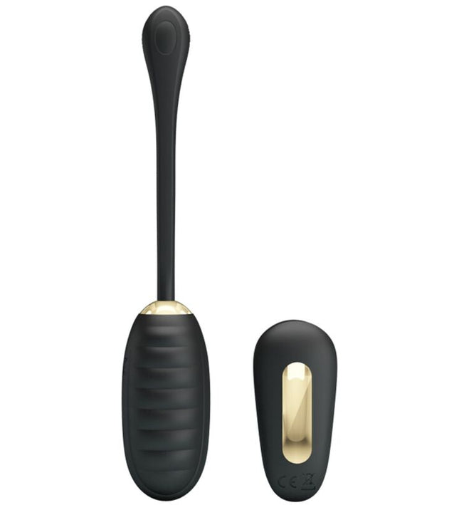 PRETTY LOVE - DOREEN LUXURY RECHARGEABLE VIBRATING EGG BLACK REMOTE CONTROL