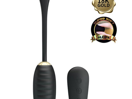 PRETTY LOVE - DOREEN LUXURY RECHARGEABLE VIBRATING EGG BLACK REMOTE CONTROL