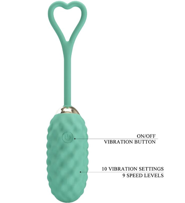 PRETTY LOVE - VIVIAN GREEN REMOTE CONTROL VIBRATING EGG