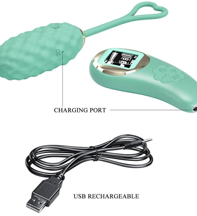 PRETTY LOVE - VIVIAN GREEN REMOTE CONTROL VIBRATING EGG